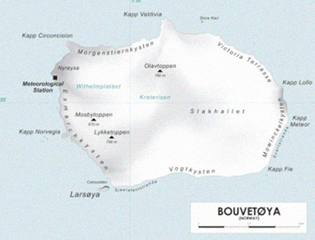 bouvet island boat map